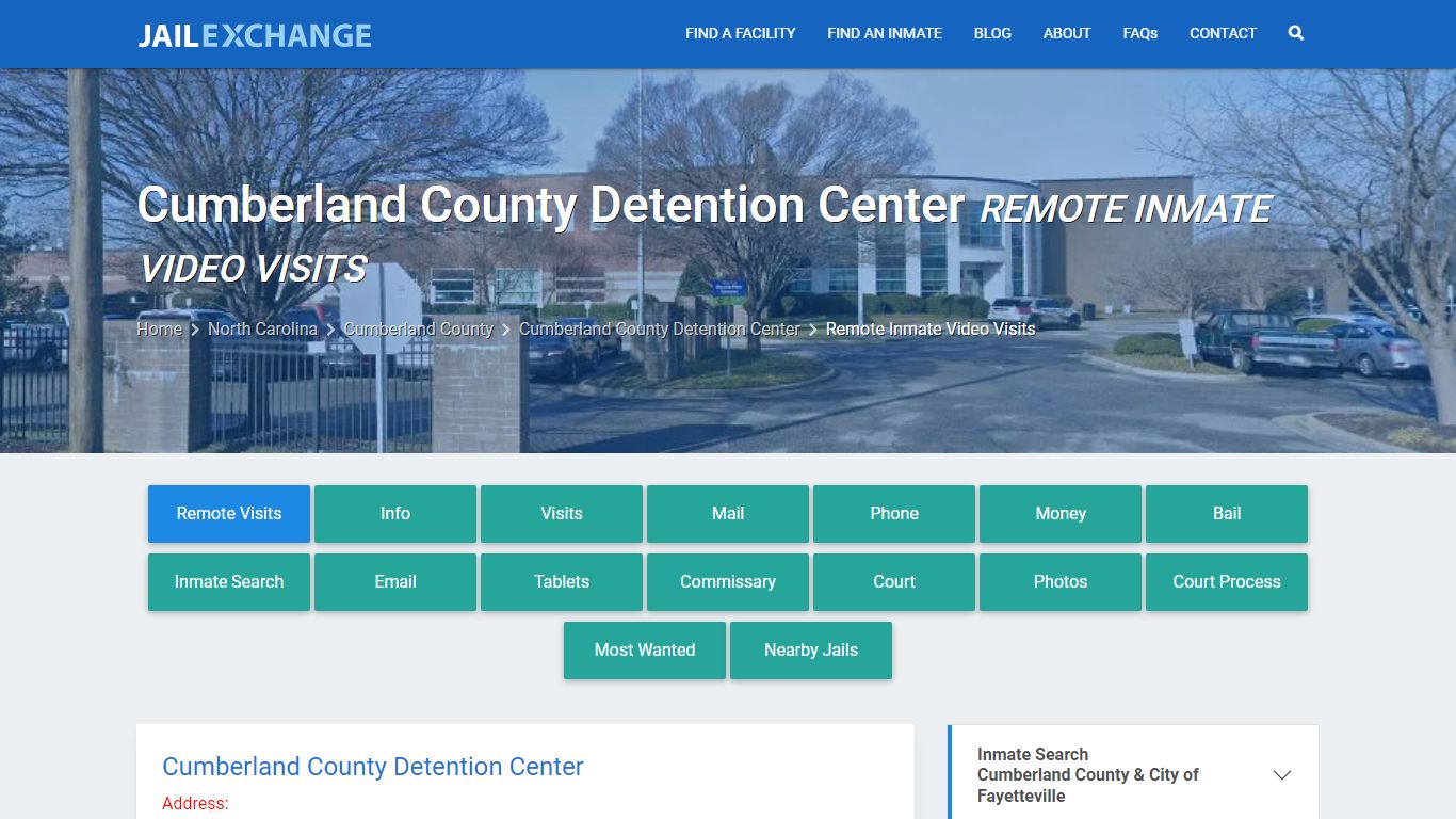 Video Visitation - Cumberland County Detention Center, NC - Jail Exchange